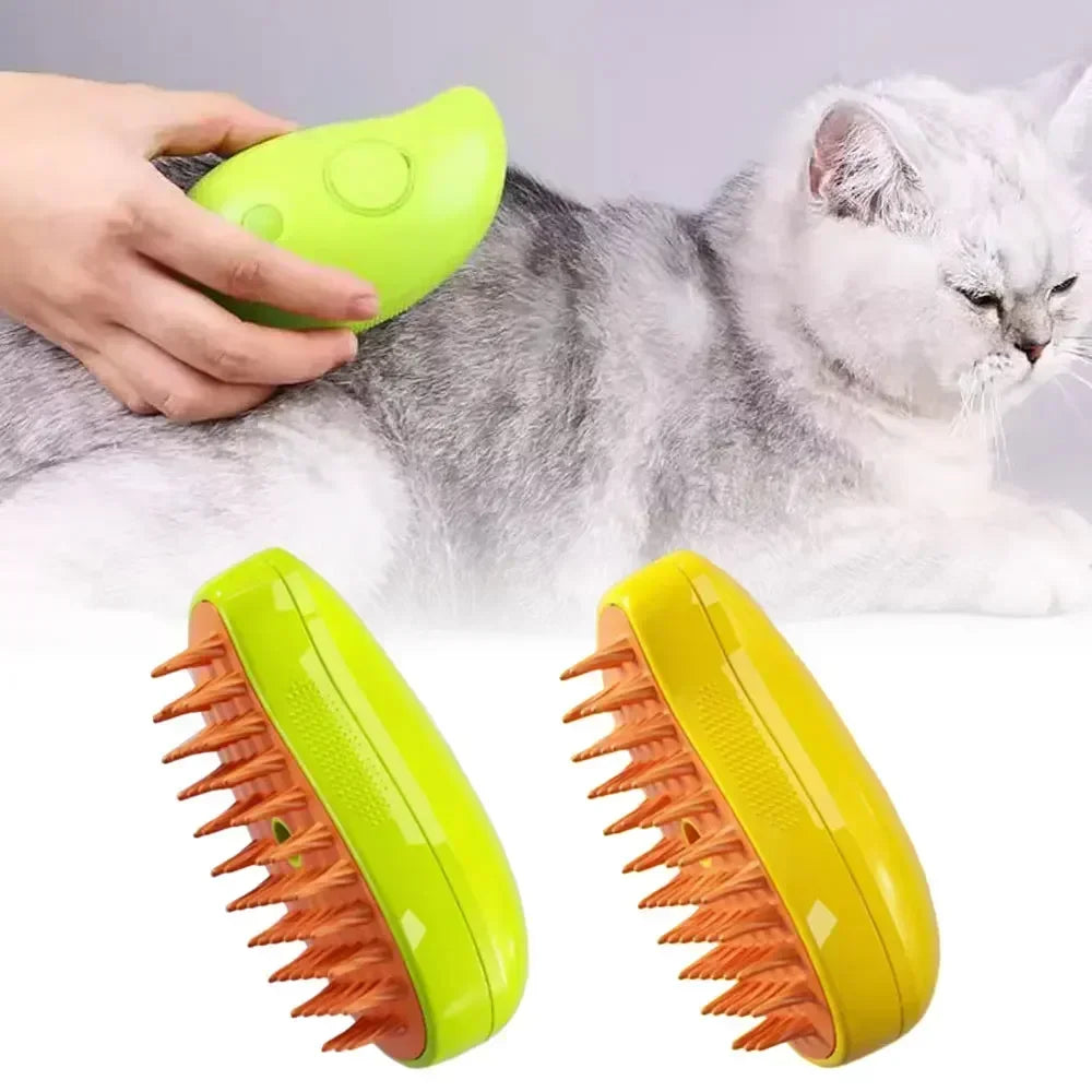 3-in-1 Electric Spray Cat Hair Brush!